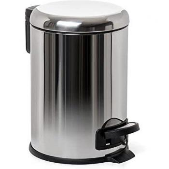 TATAY Papelera Baño con Pedal de Acero Inoxidable, 3L de Capacidad, Interior Extraíble, Cierre con