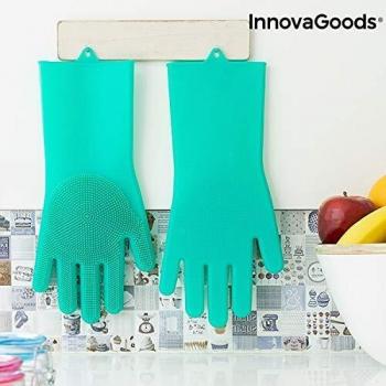 InnovaGoods Guantes de Silicona Multiuso, Azul, Talla única