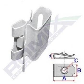 Fijación ROMIX C60585, 2 Pieza - Grapa de alta resistencia para fijación, diseño ergonómico, fabricada en material duradero, ideal para uso en proyectos de construcción y manualidades