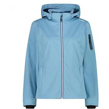 CMP Chaqueta Softshell Impermeable con Capucha para Mujer Azul 39A5016M