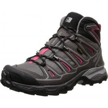 Salomon L37147700, Botas de Senderismo para Mujer, Gris
