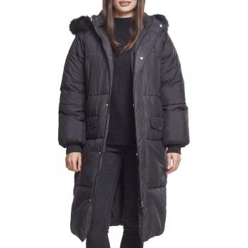 Urban Classics Ladies Oversize Faux Fur Puffer Coat