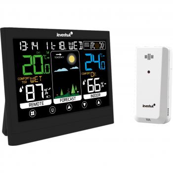 Termohigrómetro Digital Levenhuk Wezzer Teo TH50 con Pantalla LCD y Sensor de Temperatura y Humedad