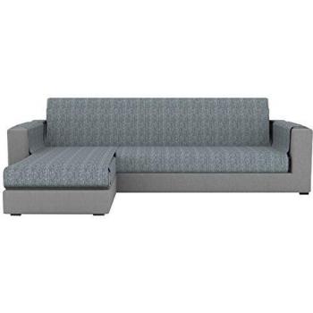Eiffel Textile París Chaise Longue Cubre sofá Brazo Izquierdo, Algodón, Gris, 280 x 195 x 2 cm