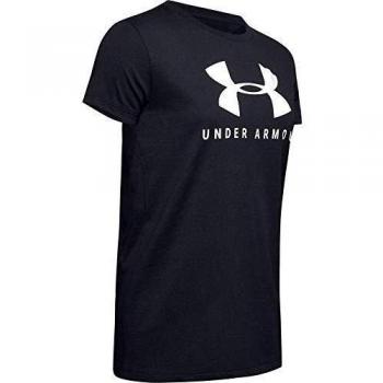 Under Armour (UNDKU Graphic Sportstyle Classic Crew Camisa Manga Corta, Mujer, Negro, XS