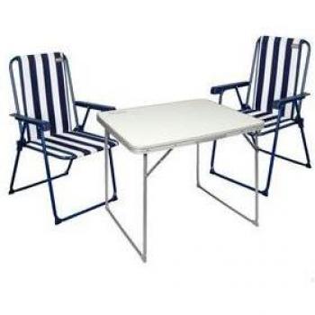 Conjunto de Mesa con 2 Sillas Aktive Plegable