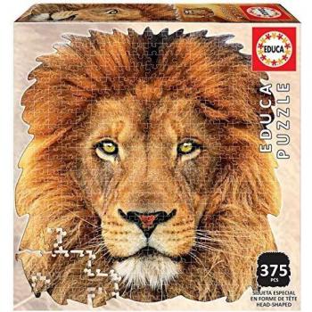 Educa Borras - Serie Animal Face Shaped, Puzzle 375 piezas, León