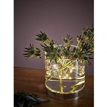 Lámpara de mesa BOUQUET cromada con 18 bombillas y altura de 29 cm