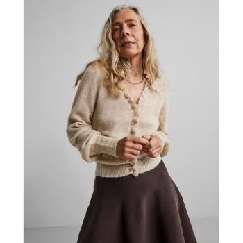 Cárdigan de mujer Yas, manga larga, cuello de pico