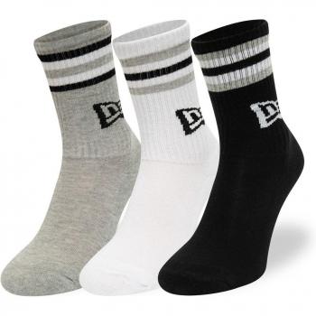 Calcetines New Era Retro Stripe Crew Sock NE BlkWhiGra