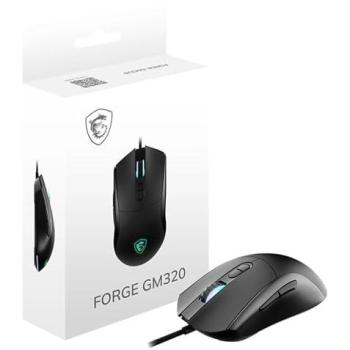 Ratón Gaming MSI Forge GM320 Óptico USB 12800 DPI Simétrico 7 Botones Programables RGB