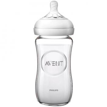 Philips Avent Biberón Natural de Cristal 240ml Personalizable