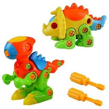 Puzzle 3D Desmontar Dinosaurios Juguetes Puzzle Dinosaurios Ingeniería Construccion de Juguete Tirón Arrastrar para Los Niños de 3+ Años
