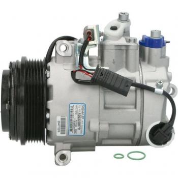 Compresor de Aire Acondicionado NRF 32676, tipo 6SBU16C, refrigerante PAG 46, incluye aceite PAG, junta anular compatible con MERCEDES BENZ Clase C T modell