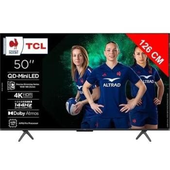 Televisor TCL 50C61K - 50 UHD - Mini LED Quantum Dot Pro - Smart TV con Dolby Vision IQ