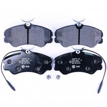 Juego de pastillas de freno HELLA 8DB 355 017-841 con Warnkontakt para Citroen C25, Fiat Ducato, Talento y Peugeot J5