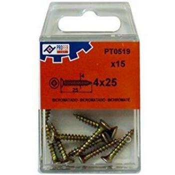 PROFER TOP - Tirafondo C/Plan Pozi Bic C/15 Profer Top 4X25 Mm