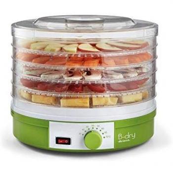 Ariete 616 - Deshidratadora, libre BPA, 5 cestas, color blanco verde