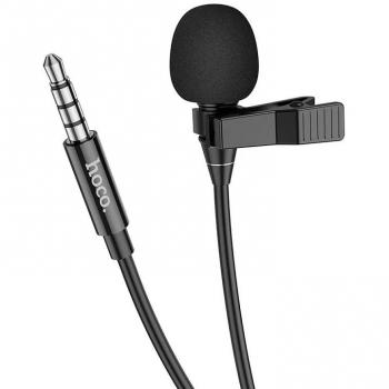 Micrófono de Solapa HOCO L14 con Conector Jack 3,5mm y Clip de Alta Calidad