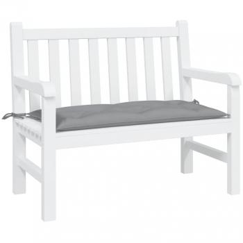 Cojín para banco de jardín tela Oxford 100x50x7 cm color antracita, gris y beige - Cojín decorativo de asiento para muebles de salón
