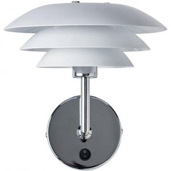 Aplique de metal Dyberg Larsen DL20 20cm blanco mate