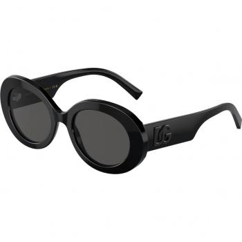 Dolce & Gabbana DG4448 501/87 Women’s Round Black Sunglasses Size 51