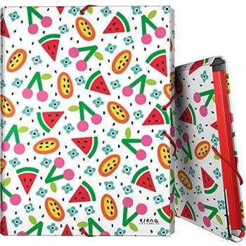 Grafoplás 82401970 Colección Elena Corredoira Carpeta 3 Solapas, Modelo Frutas, Folio