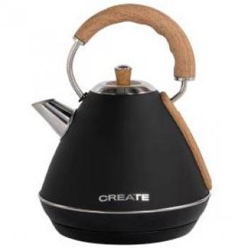 Hervidor Eléctrico Retro de Agua 1.7L Libre de BPA y Anti-Cal KETTLE RETRO 2200W Negro