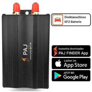 Professional Finder de PAJ – GPS Tracker peil emisor para Live Localización de coche, Auto de la Fiesta Un diseño con conexión directa a la batería – Muy preciso Localización mediante antenas externas