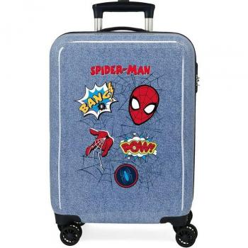 Maleta de cabina infantil Spiderman Denim rígida con capacidad de 34L y diseño exclusivo