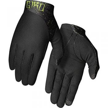 Guantes de Ciclismo Giro Trixter Negro Lima para Hombre, Largos, Tamaño Small