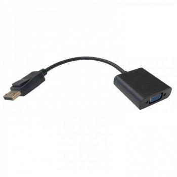 Adaptador 3GO ADPVGA Displayport Macho a VGA Hembra 15cm Negro