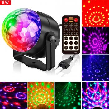Luces de discoteca,Tintec Luces LED para fiesta de Navidad Luces de fiesta de discoteca 7 colores Combinación 5 colores, Luces de efecto de luz de escenario para fiesta Fiesta Niños Cumpleaños Karaoke