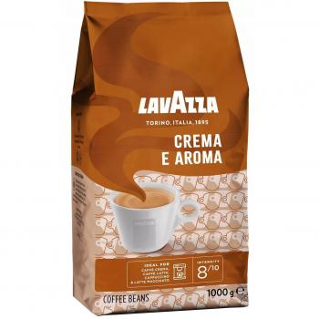 Lavazza Café en Grano Crema E Aroma 1 Kg - café en grano, mezcla de granos arábica y robusta, sabor suave y cremoso, aroma intenso, ideal para espresso y café con leche