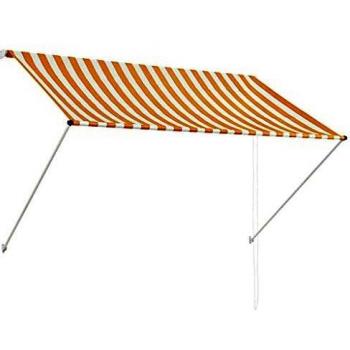Retractable Awning 200x150 cm Yellow and White