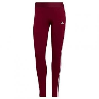 adidas W 3S Leg Leggings, Women's, Legacy Burgundy/White, XS