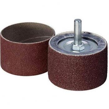 Wolfcraft 2038000 cilindro abrasivo con 2 bandas, vástago 6 mm PACK 1, 45x30mm