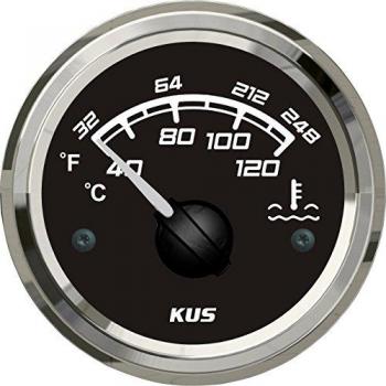 Kus agua Temp Temprature calibre 40 – 120 °C con retroiluminación 52 mm Sq Series