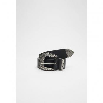 Stradivarius Wide Black Cowboy Belt 30