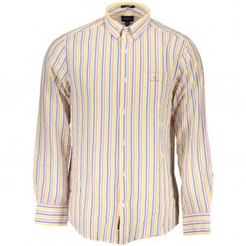 Gant White Cotton Shirt - M, Casual Shirt, Male, Multicolor, Size: M, Elegant White Button-Down Shirt