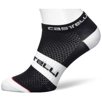 Calcetines Castelli Lowboy 2 Hombre Negros y Blancos Tamaño L/XL