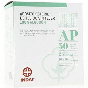 Indas aposito esteril tejido sin tejer 10 x 10 cm 50 u