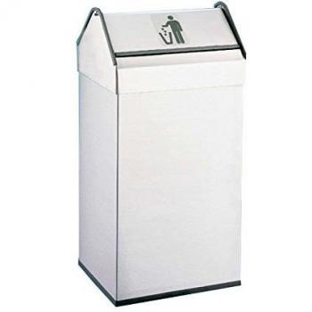 Jofel AL70501 Papelera Rectangular Inox Tapa Basculante
