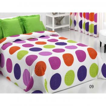 Reig Martí Forli - Juego de Funda nórdica Estampada, 3 Piezas, para Cama de 105 cm, Color Morado