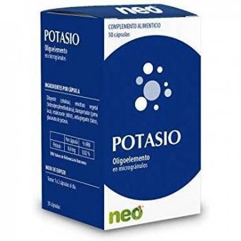 NEO | Potasio - 50 Cápsulas | Complemento Alimenticio para Favorecer la Eliminación de Líquidos y Fortalecer los Músculos | Oligoelemento sin Alérgenos ni Gluten | Tomar 1 o 2 Cápsulas al Día