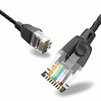 Cable de Red RJ45 UTP Vention IBIBI Cat.6A 3m Negro