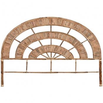 Cabecero de Cama de Ratán Natural 179 x 4 x 129 cm