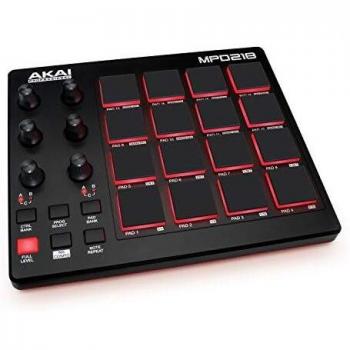 AKAI Professional MPD218 - USB MIDI Controller with 16 MPC Drum Pads, 6 Assignable Knobs, Note Repeat & Full Level Buttons and Production Software