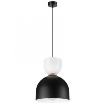 Lámpara de Suspensión Loke, Acero Negro, 27x27x112 cm