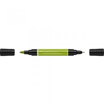 Rotulador Pitt Artist Pen Doble Punta Tinta China Faber-Castell Verde Mayo